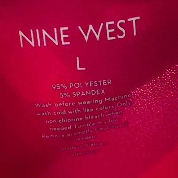 Nine West Hot Pink Wrap Dress Size Large - Picture 5 of 5